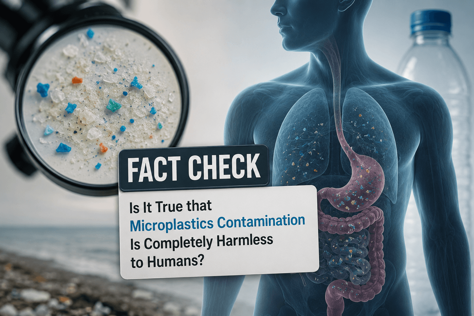 Vérification : Est-il vrai que la contamination par les microplastiques est complètement inoffensive pour les humains ?