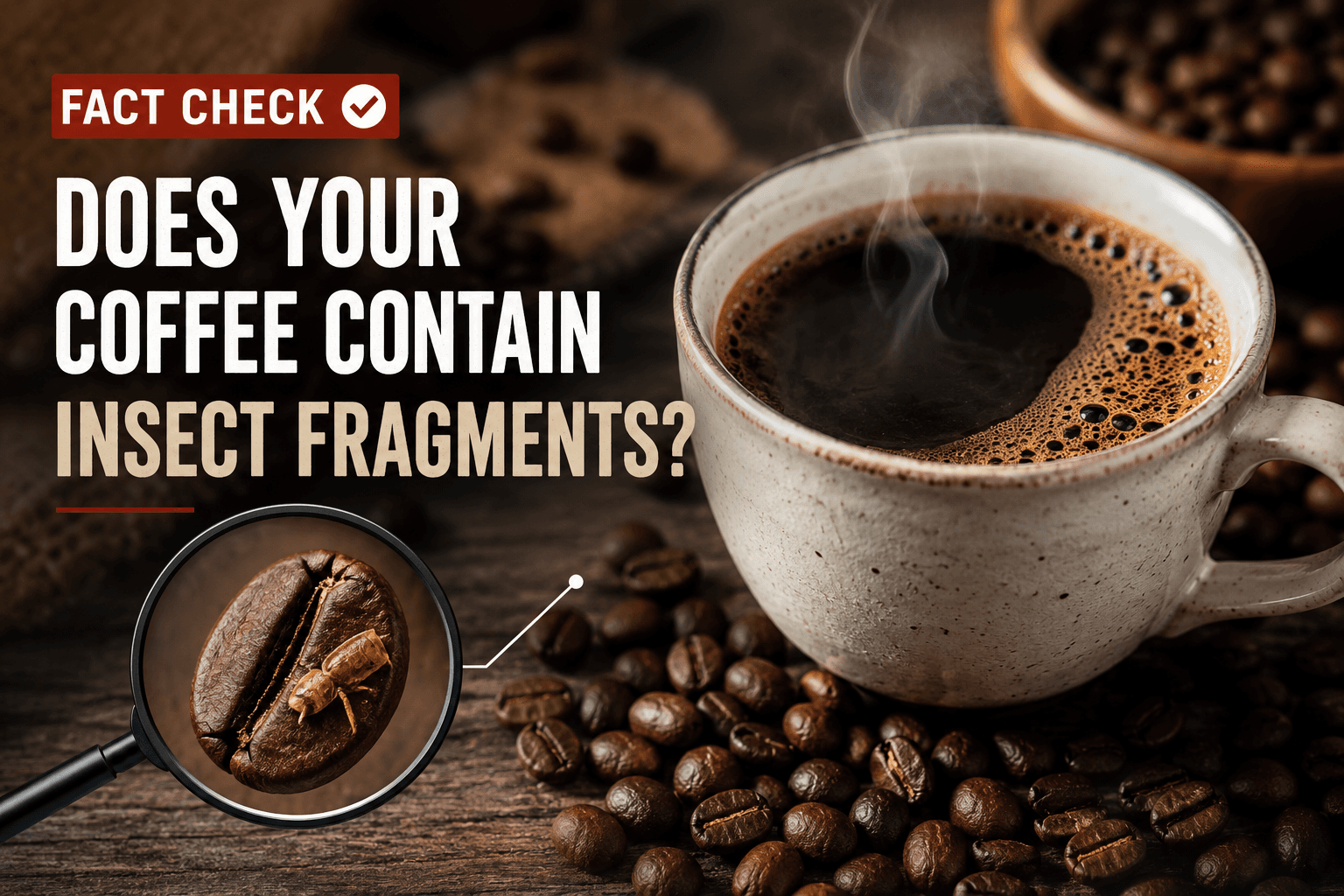 Vérification : Votre café contient-il des fragments d'insectes ?