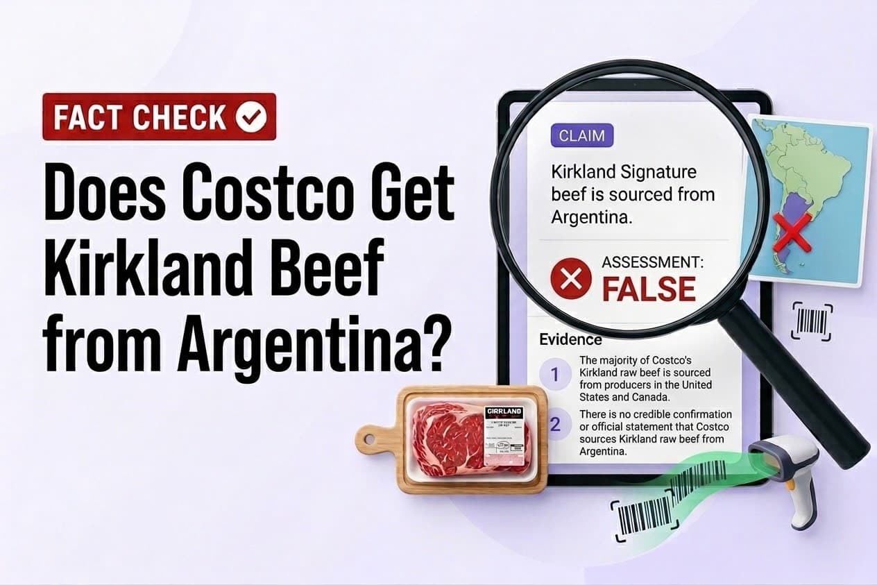 Vérification : Costco ne se procure pas de boeuf en provenance d'Argentine et publie un suivi transparent de l'origine de sa viande pour le boeuf Kirkland