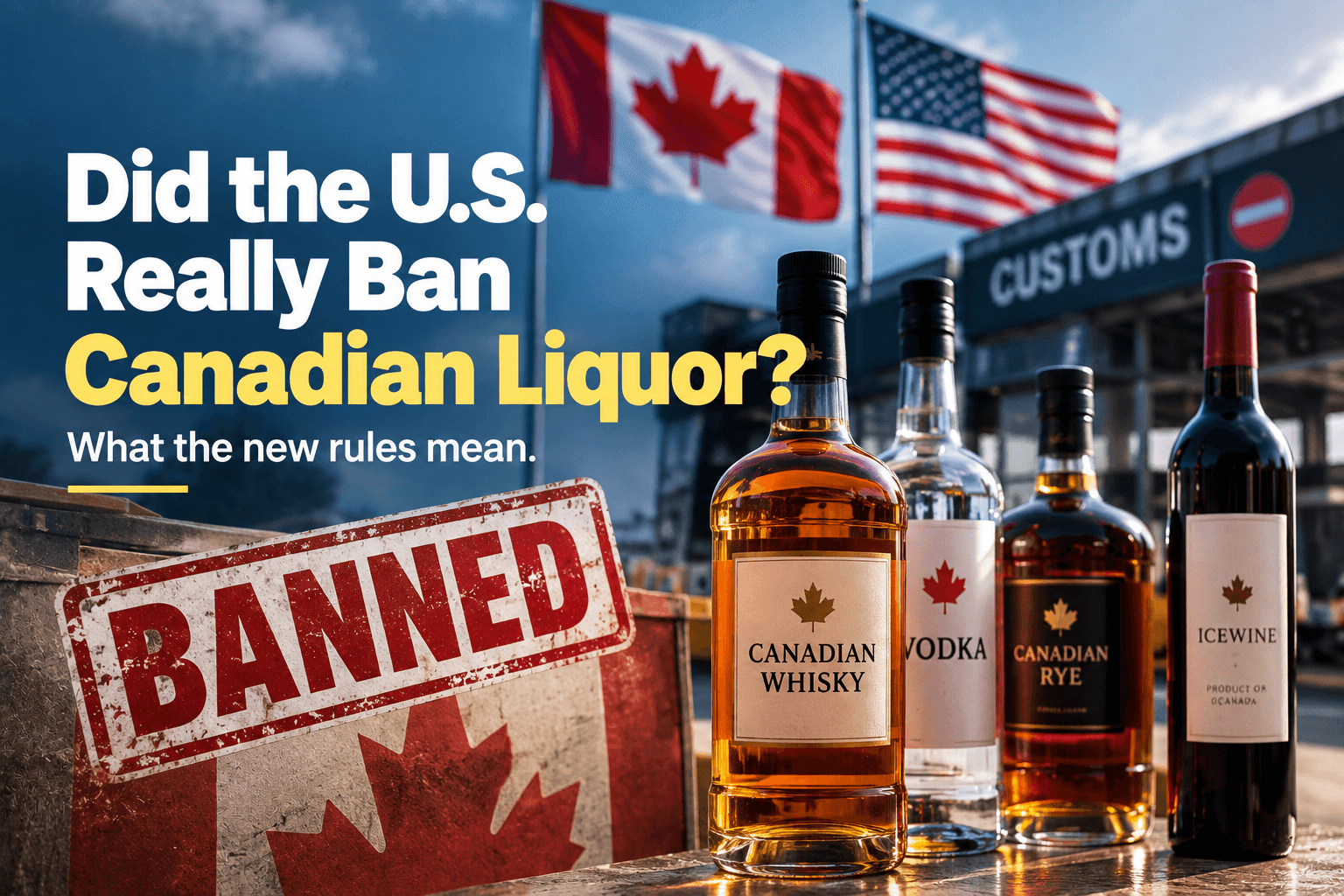 Vérification : Les États-Unis ont-ils interdit les alcools canadiens