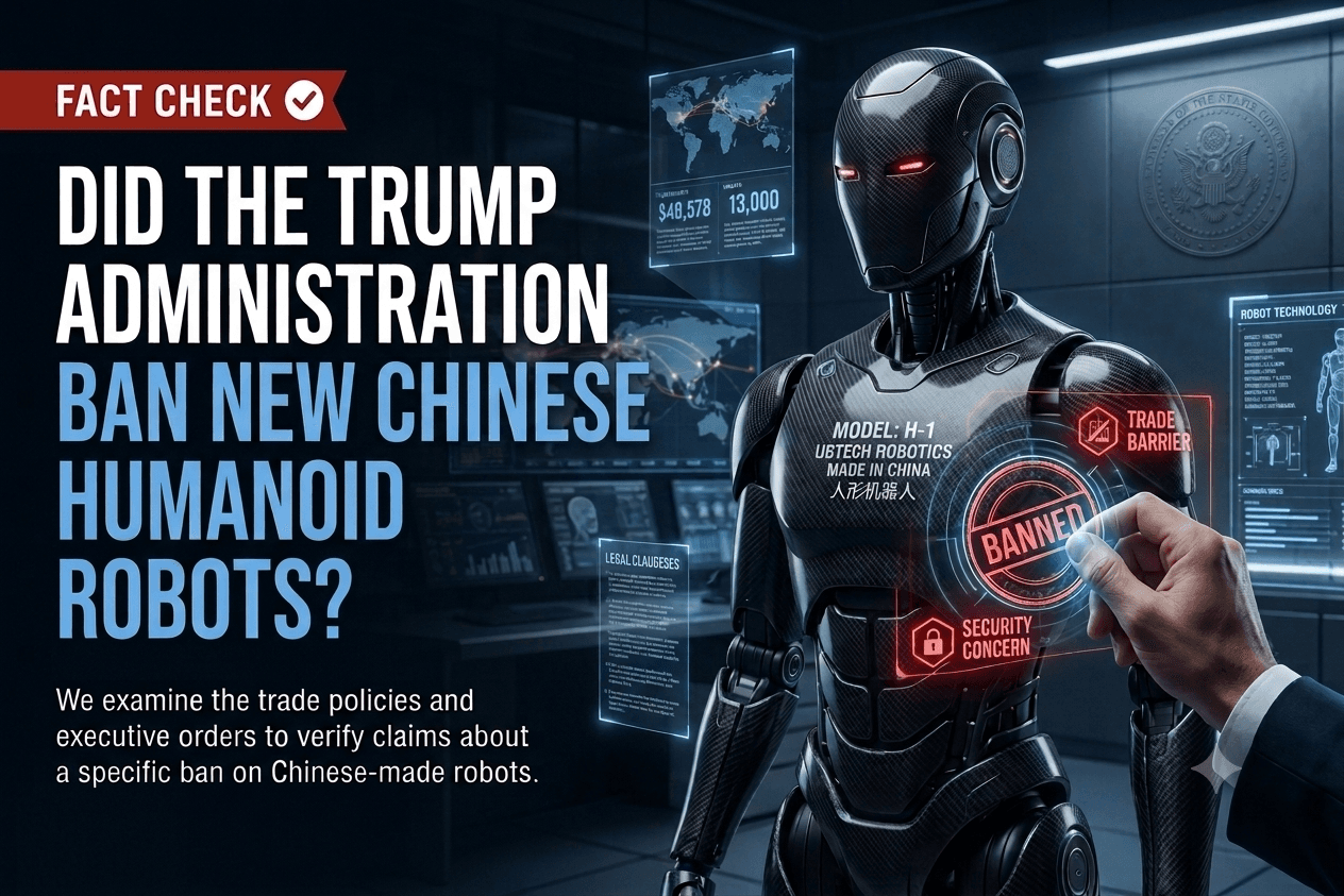 Vérification : L'administration Trump a-t-elle interdit les nouveaux robots humanoïdes chinois ?